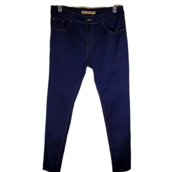 Hello Miss - Womens Stretchy Dark Blue Jeans, Size 31 - Picture 8 of 10